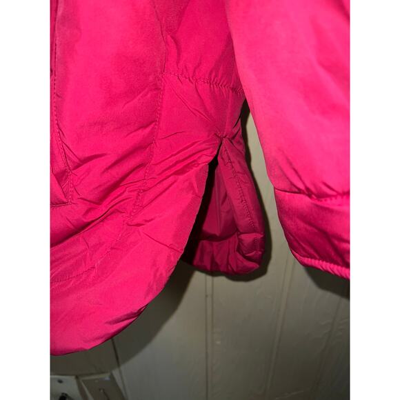 Torrid Jacket Women's 2X Puffer Coat Lightweight Packable Poly Down Pink Red NEW - Picture 10 of 12